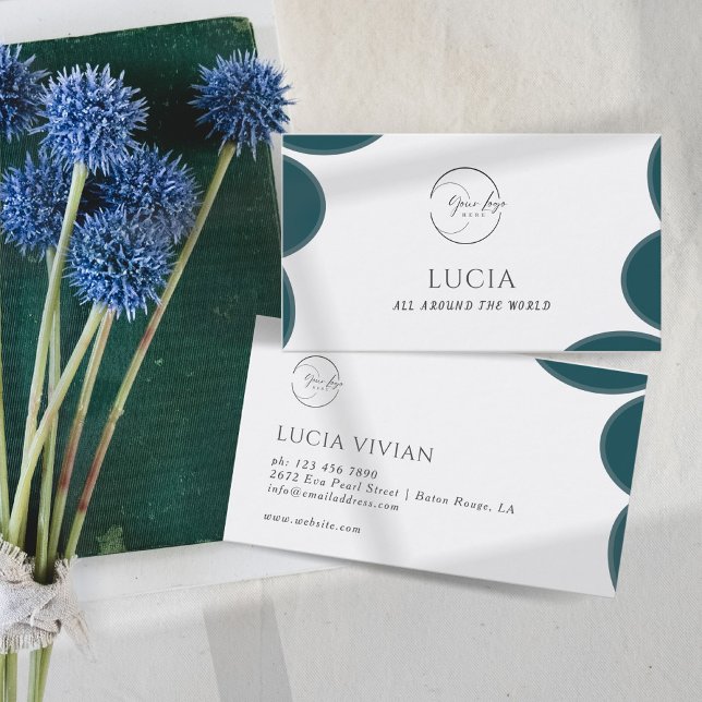 Modern Sample Greenery  Business Card (Creator Uploaded)