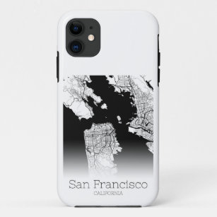 Modern San Francisco City Map Case-Mate iPhone Case