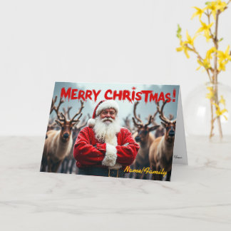 Modern Santa Claus Card