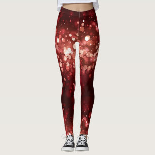 Modern Santa Costume Cute Fun Christmas Leggings