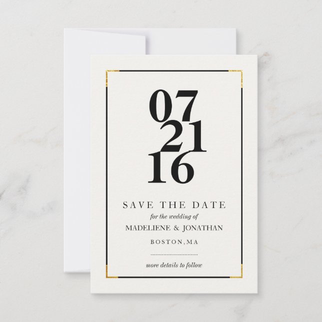 Modern Save The Date Announcements (Front)