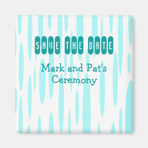 Modern Save the Date Magnet