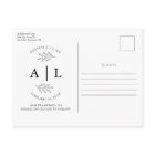 Modern Save the Date Monogram Photo Collage Simple