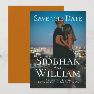 Modern Save The Date Personalised Photo Invitation