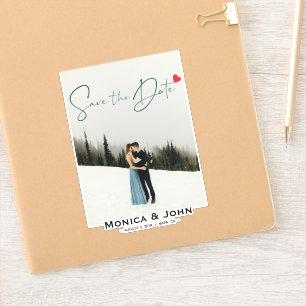Modern Save the Date Photo Personalised