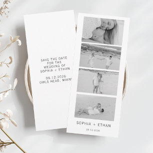 Modern Save the Date Photo Strip 