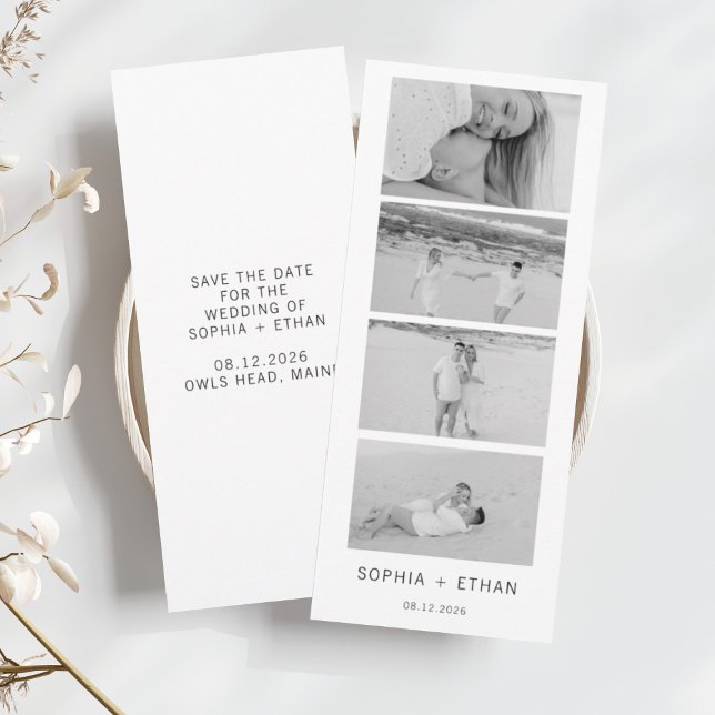 Modern Save the Date Photo Strip  (Creator Uploaded)