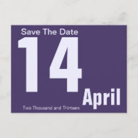 Modern Save The Date Postcard