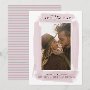 Modern Save The Date Wedding Photo