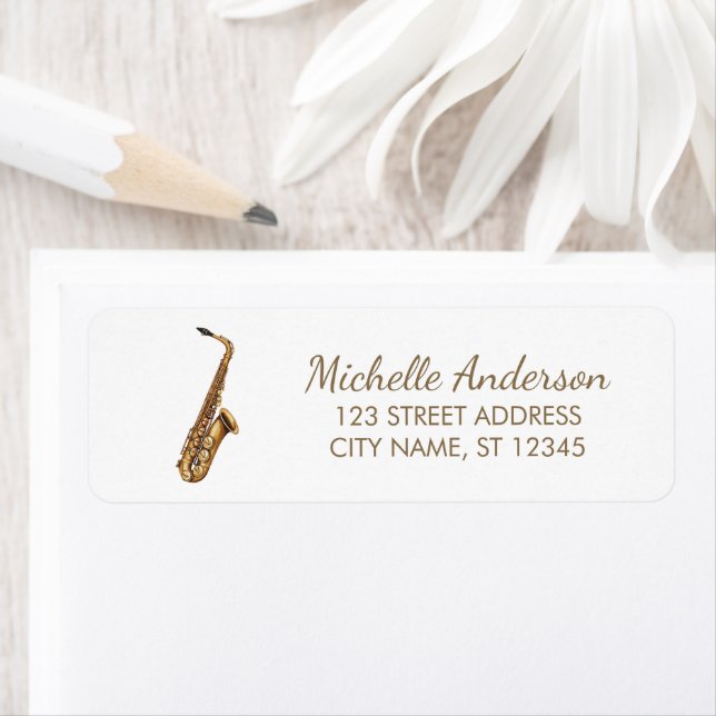 Modern Saxophone Music Lover Return Address        Label (Insitu)