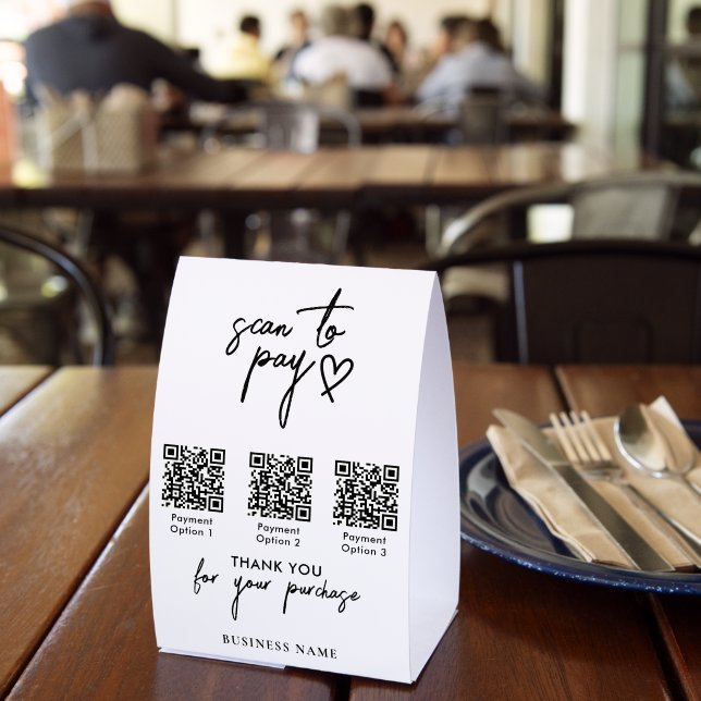 Modern Scan to Pay QR Code Payment  (Insitu(Restaurant))