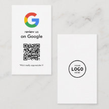 Modern Scan to Review Google QR Code Business Sign