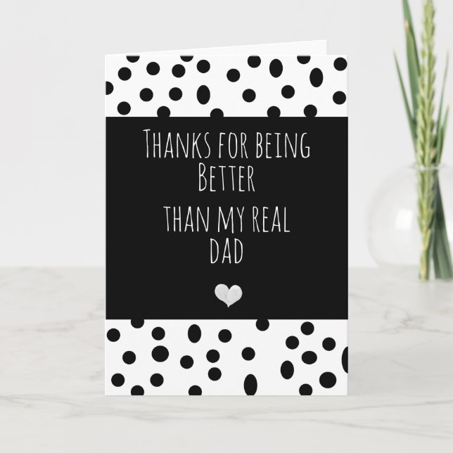 Modern scandi better than my real dad on trend. card (Front)