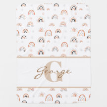 Modern scandi neutral rainbow personalised