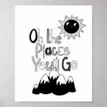 Modern Scandi the places you'll go Nursery
