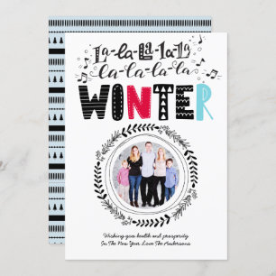 Modern Scandinavian Doodle PHOTO Folk Art Fun Invitation