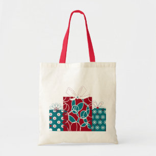 Modern Scandinavian Holiday Wrapped Gifts Tote Bag
