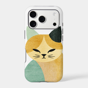 Modern Scandinavian Minimalist Geometric Cat