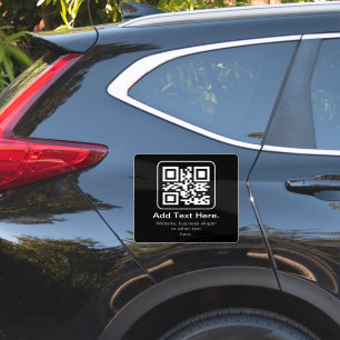 Modern Scannable QR Code   Black White & Grey