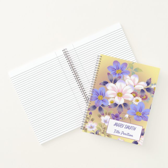 Modern School Floral Notebook (Inside)
