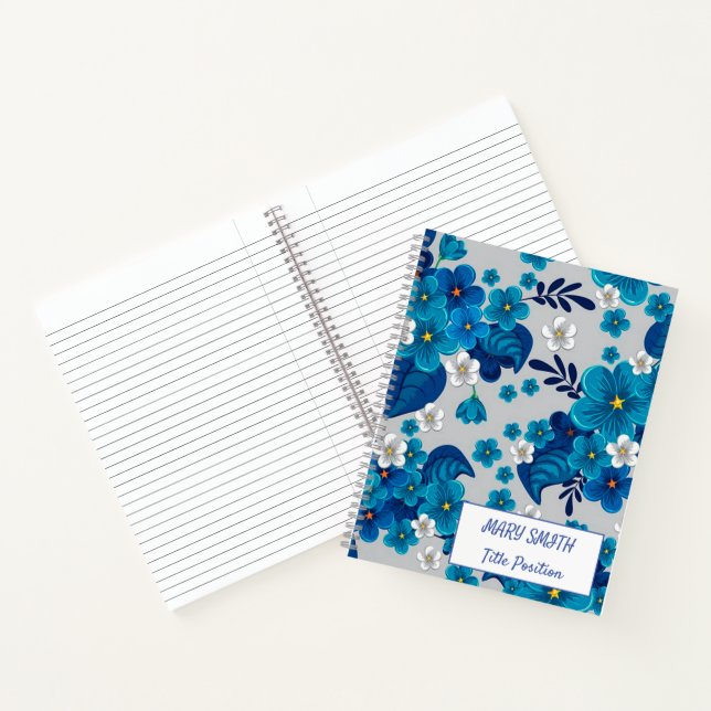 Modern School Floral Notebook (Inside)