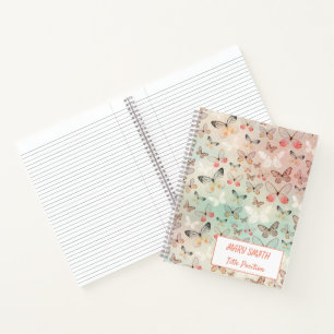 Modern School Floral Notebook