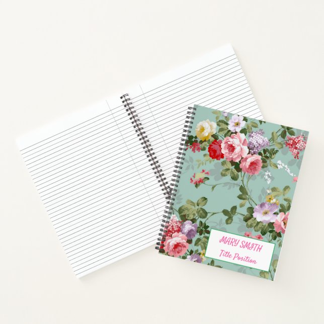 Modern School Floral Notebook (Inside)