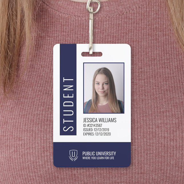 Modern School University Student ID ID Badge (Creator Uploaded)