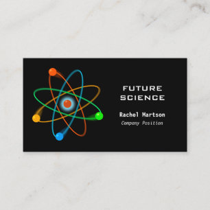 Modern Science Atomic Structure Business Card