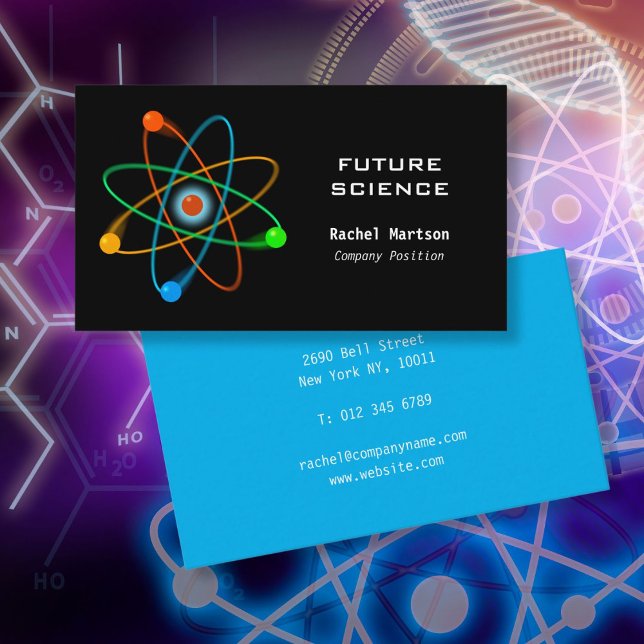 Modern Science Atomic Structure Business Card (Modern Science Atomic Structure Business Card)