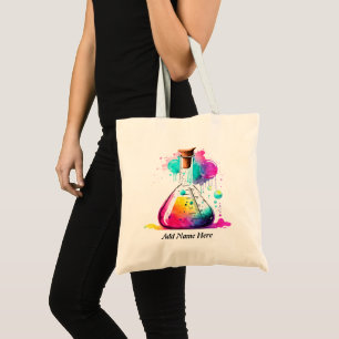 Modern Science Lab Themed Tote Bag