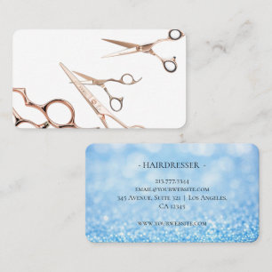 Modern Scissors Hair Stylist Polignac  Business Card