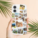 Modern Scrapbook Photo Collage iPhone 16 Case<br><div class="desc">Create your own modern photo collage iPhone case featuring 21 of your favourite pictures in a trendy overlapping scrapbook photo style design. Add your own personalised text for any occasion.</div>