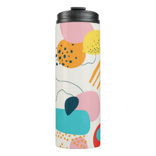 Modern scribble background. Trendy geometric doodl Thermal Tumbler