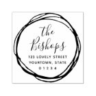 Modern Scribble Round Return Address