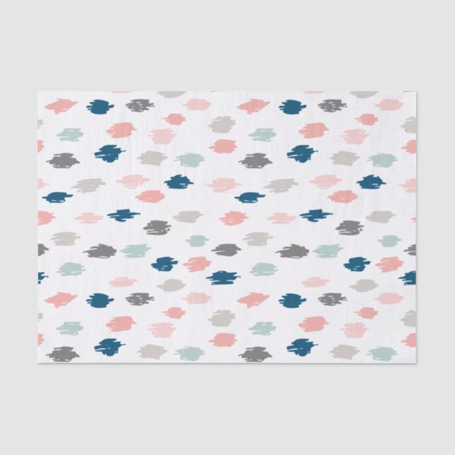 Modern Scribbles Tissue Paper (Pink Blue) (Front)