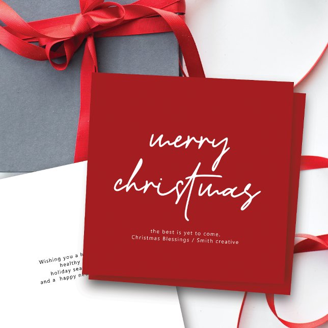 Modern Scrip Typography Christmas Card (Creator Uploaded)