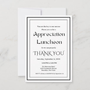 Modern script appreciation party grateful party invitation