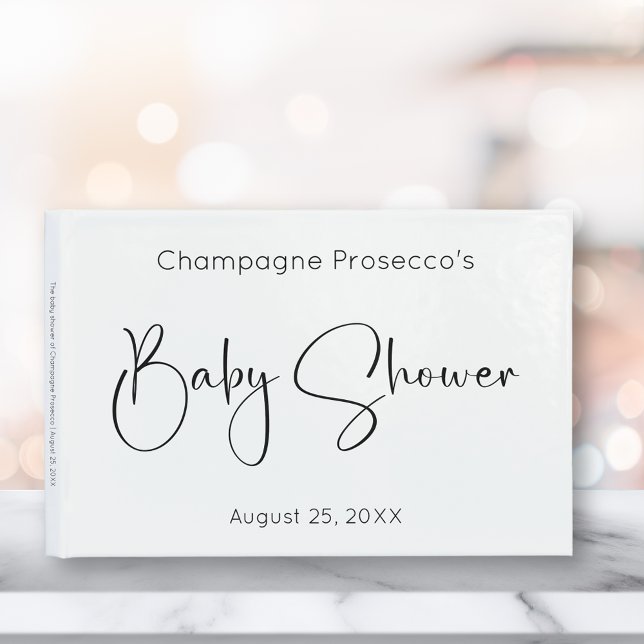 Modern Script Baby Shower Guestbook (Creator Uploaded)