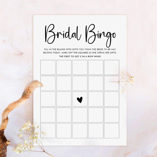 Modern Script Bingo Game Card (Creator Uploaded)