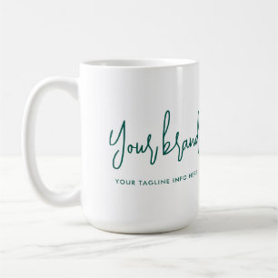 Modern Script Brand Company Name Coffee Mug