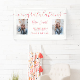 Modern Script Calligraphy Graduation 2 Photo Bann Banner