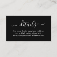 Modern Script Calligraphy Minimal Details Black