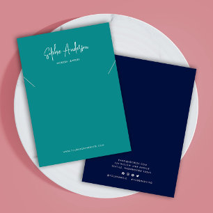 Modern Script Custom Colour Necklace Display Card