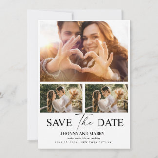 Modern Script | Custom Photo Save The Date Cards