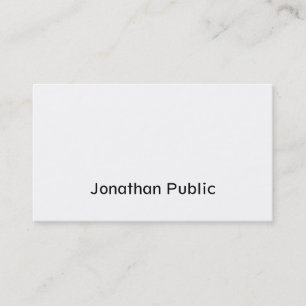 Modern Script Design Elegant Simple Trendy Plain Business Card
