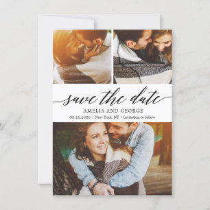 Modern Script EDITABLE COLOR Save The Date Card