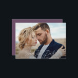 Modern script elegant wedding save the date<br><div class="desc">Modern script elegant wedding save the date card. Modern minimal stylish design. All colours can be customised.</div>