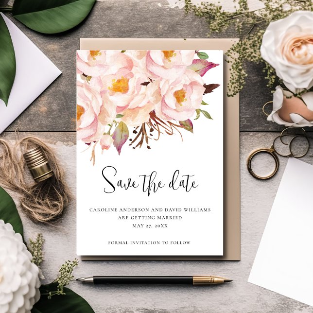 Modern Script Elegant Wedding Save The Date (Creator Uploaded)