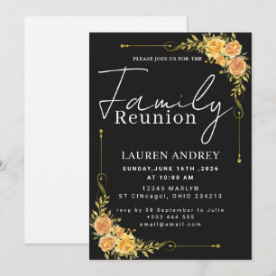 Modern Script Family Gathering Party Invitation